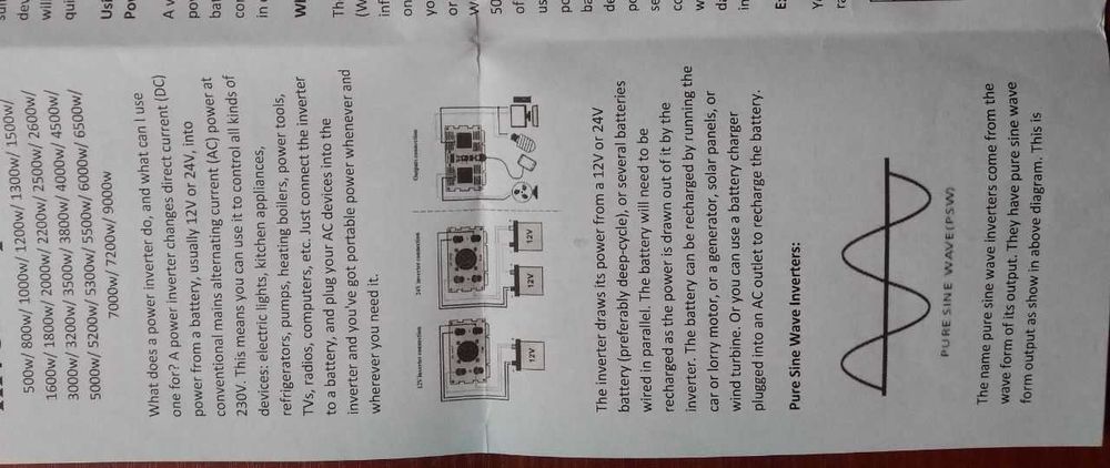 Інвертор 800 вт. Перетворювач з 12в. на 220в.