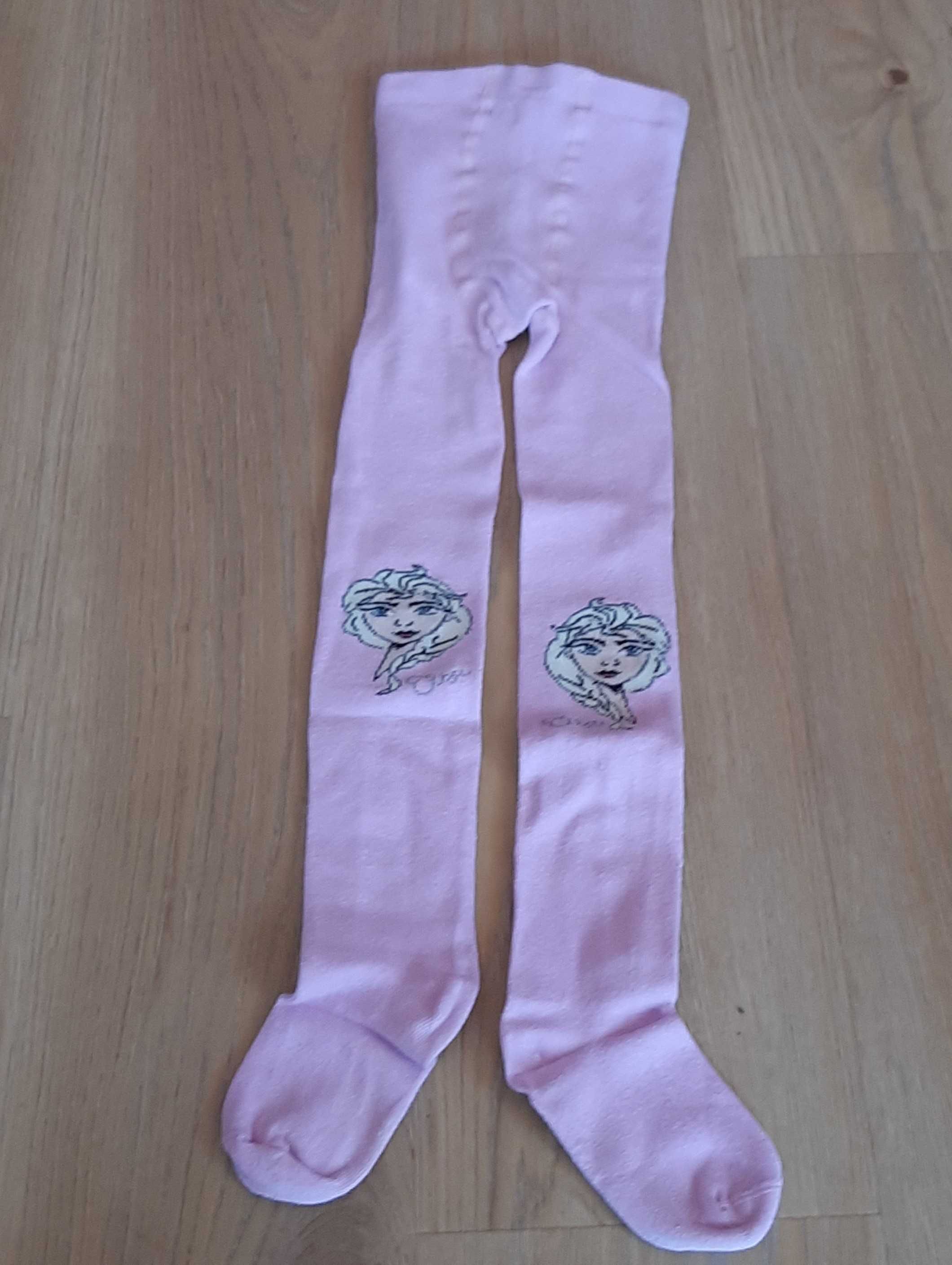 Meia Calça Elsa Frozen Rosa 5-6 anos