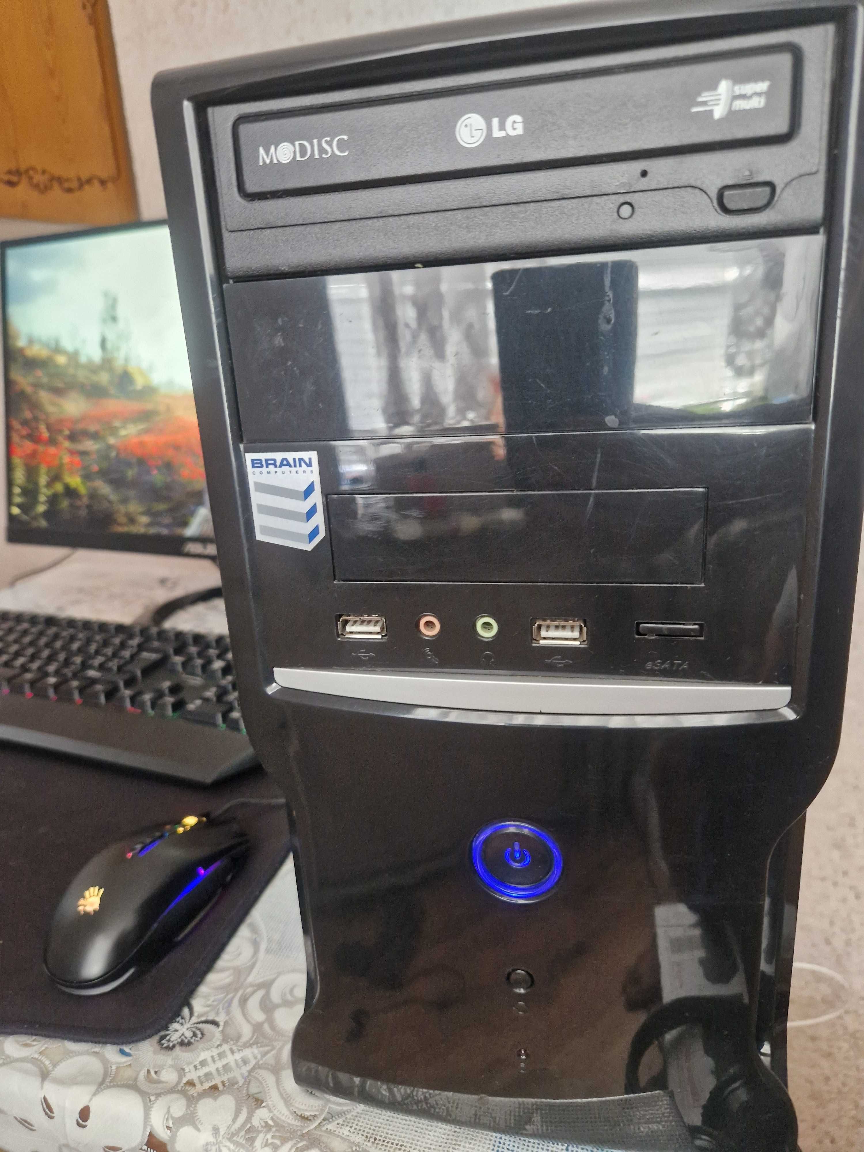 Ігровий ПК, intel 2x3.3Ghz 7th, DDR4 8gb, GTX 1660 6gb, ssd 120