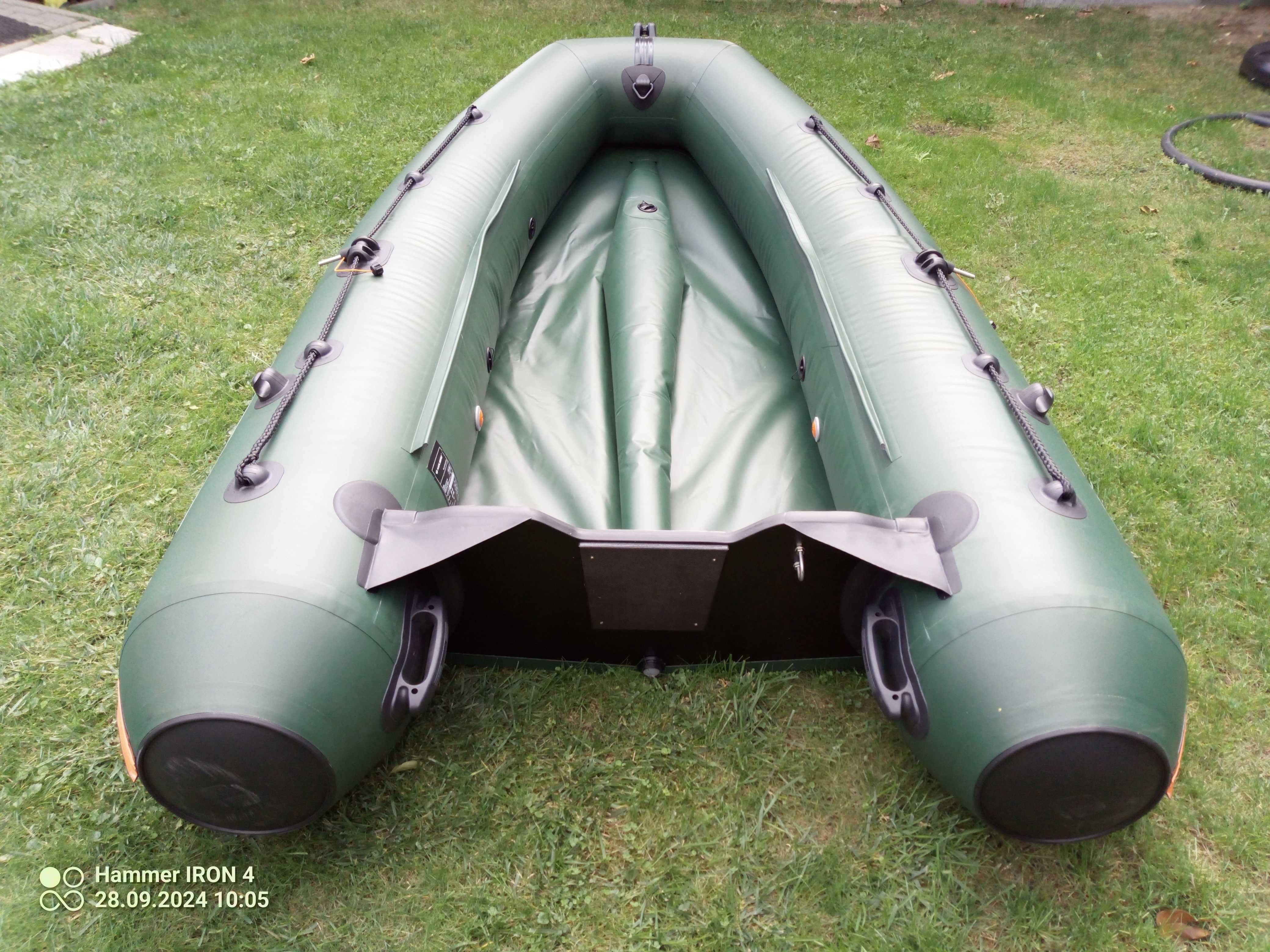 Ponton Kolibri KM-280DL z kilem, ławkami i twardą podłogą. Nowy.