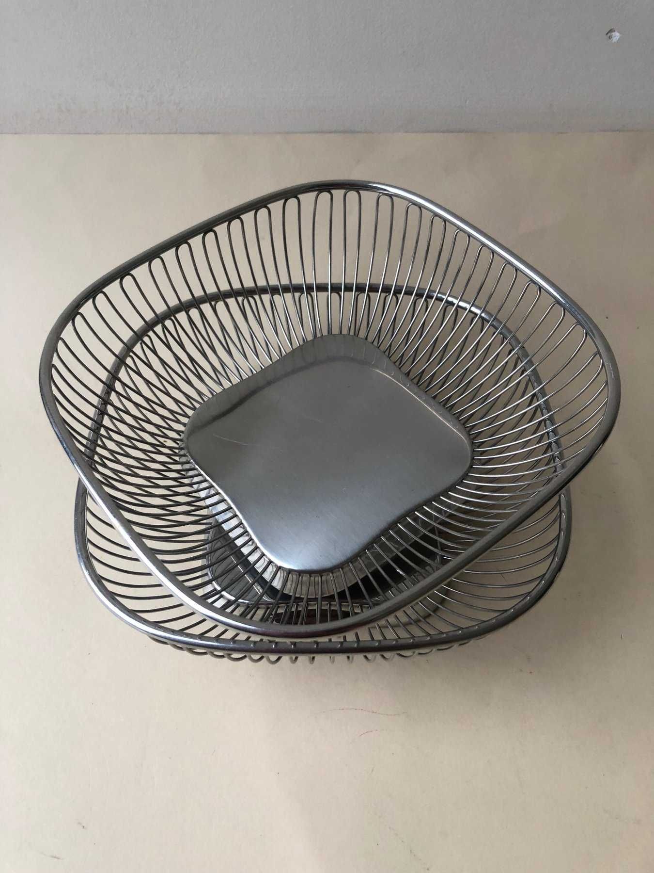 Centro de Mesa / Fruteira - 845 SQUARE WIRE BASKET - Alessi