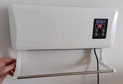 обогреватель настенный с пультом тепловентилятор дуйка + сушилка экон