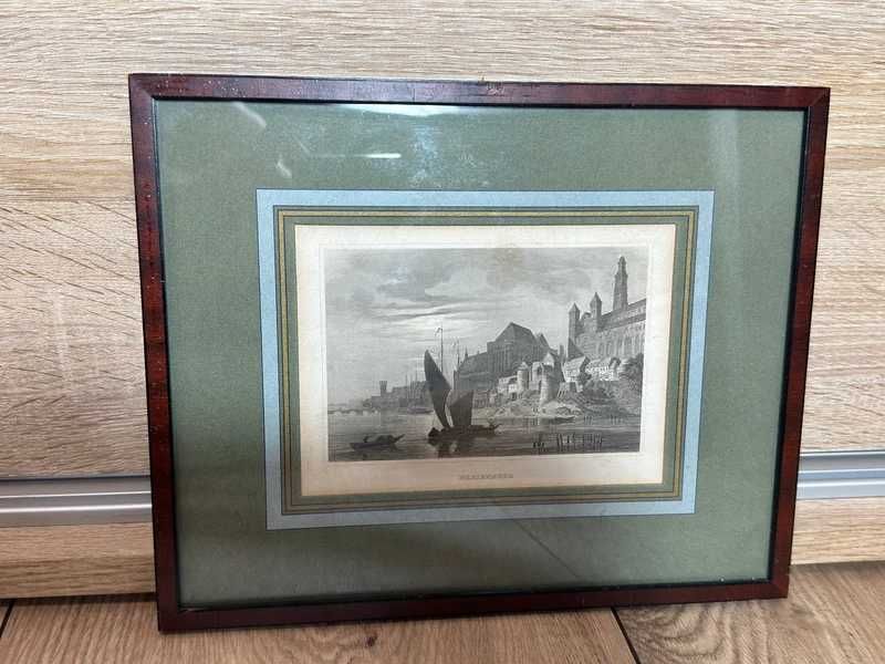 Stara grafika Marienburg Malbork