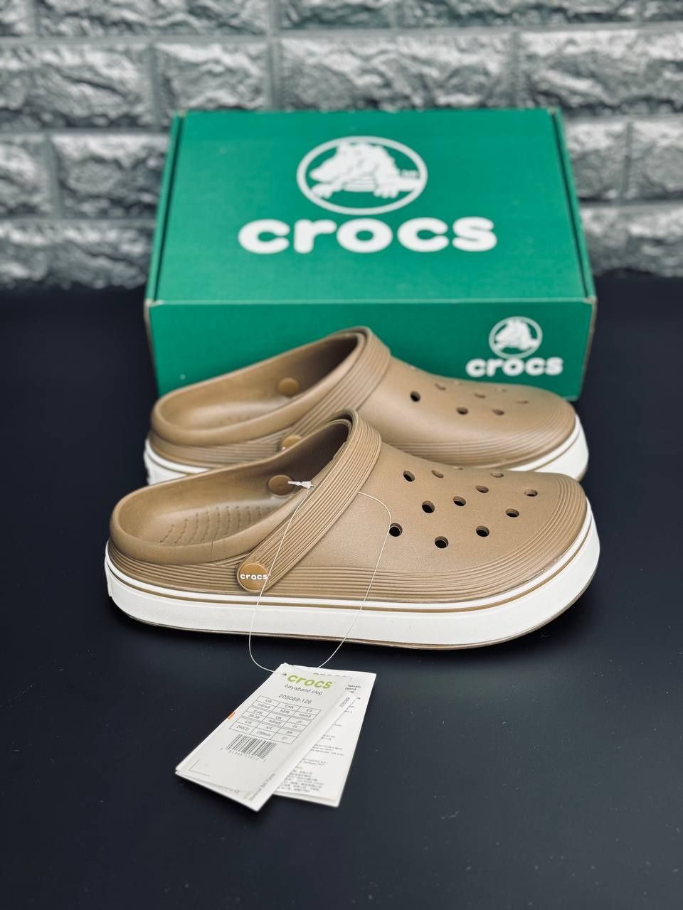 ЖЕНСКИЕ кроксы Crocs шлёпанцы коричневого цвета крокс 36-41