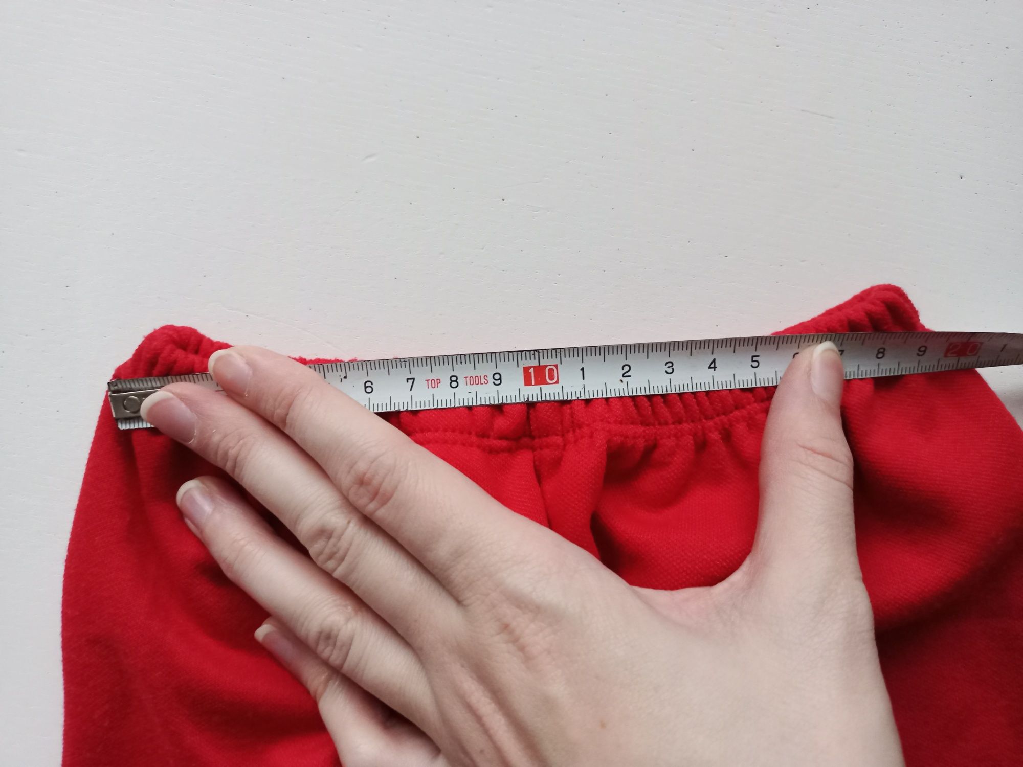 BEZ WAD czerwone dresy unisex 9-12 miesięcy 74-80cm #1426