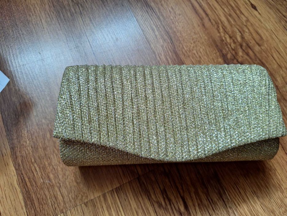 złota torebka kopertówka wizytowa koktajlowa prezent Sylwester