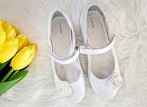 Buty komunijne baleriny lasocki young skórzane eleganckie