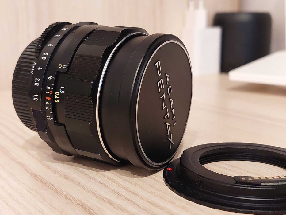 Takumar Super-Multi-Coated 55mm 1.8 m42 CANON EF ADAPTER