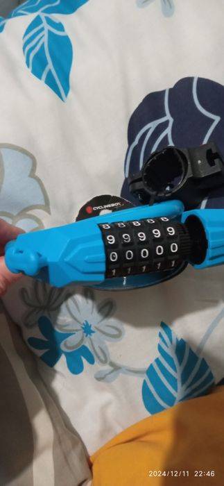 Замок кодовый велосипедный пятизначный