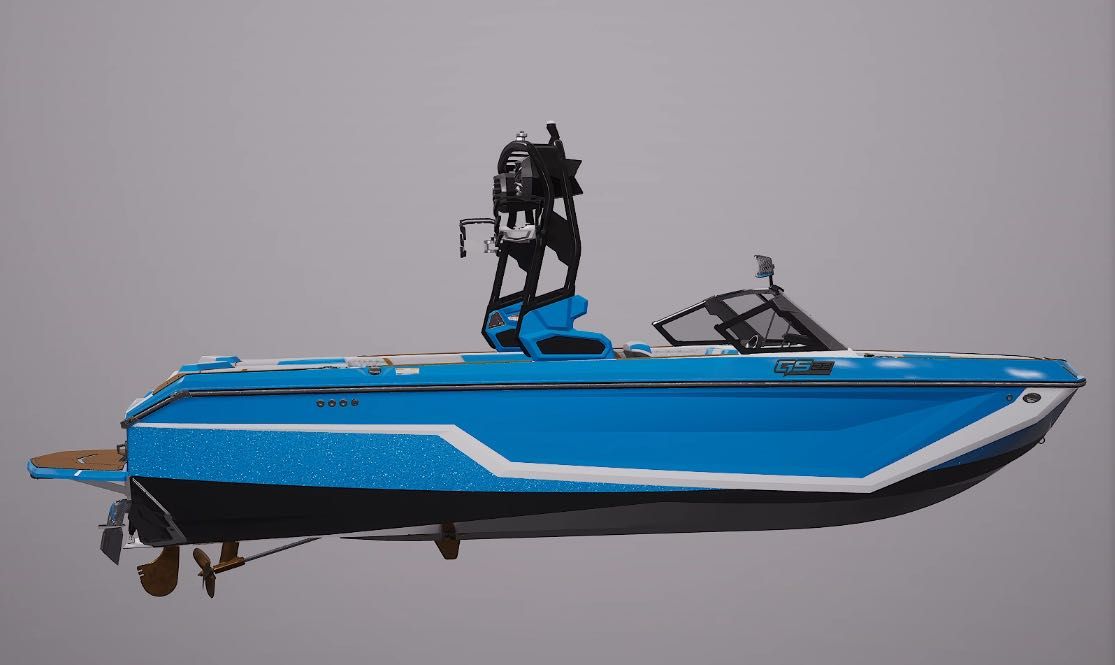 Łódź motorowa do wakesurfa, wakeboarda i nart wodnych Nautique GS22/25