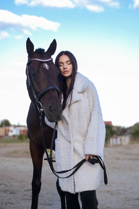 Дубленка белоснежная Натуральная Овчина