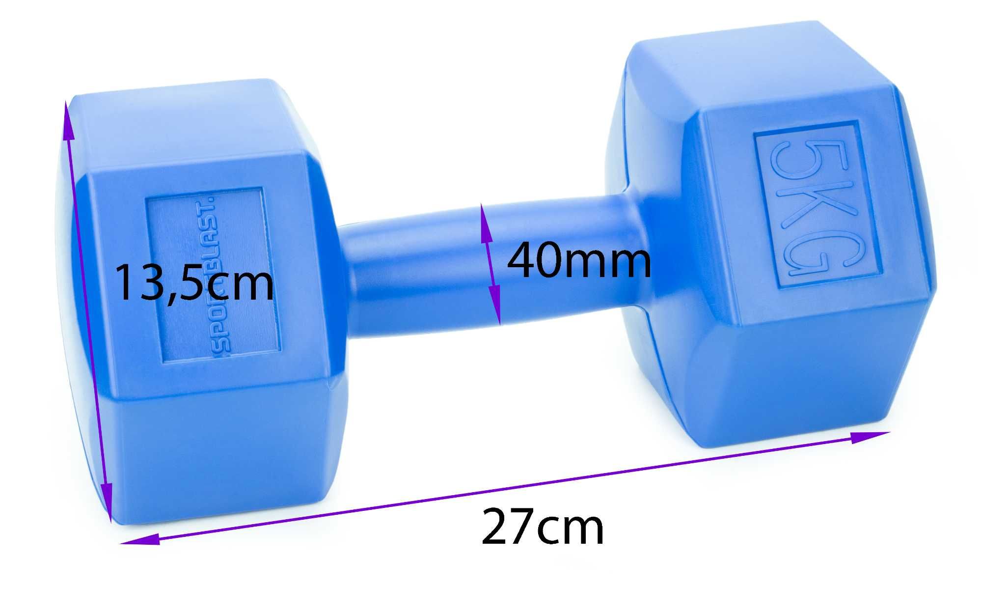 HANTLE 2x5kg hantelki CIĘŻARKI ZESTAW hantle do ćwiczeń 10kg BDG