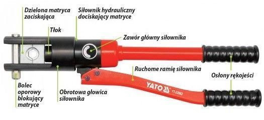 Praska Hydrauliczna, Ręczna Do Zaciskania Końcówek 16-240Mm2