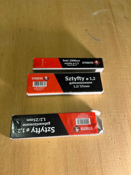 Sztyfty Ottensten 1.2 mm (20/25/35 mm) – 3 opakowania