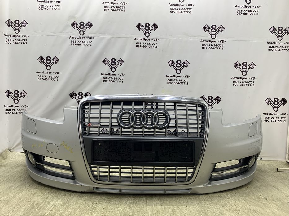 Бампер передній сірий S line AUDI Ауді Ауди A6 C6 С лайн