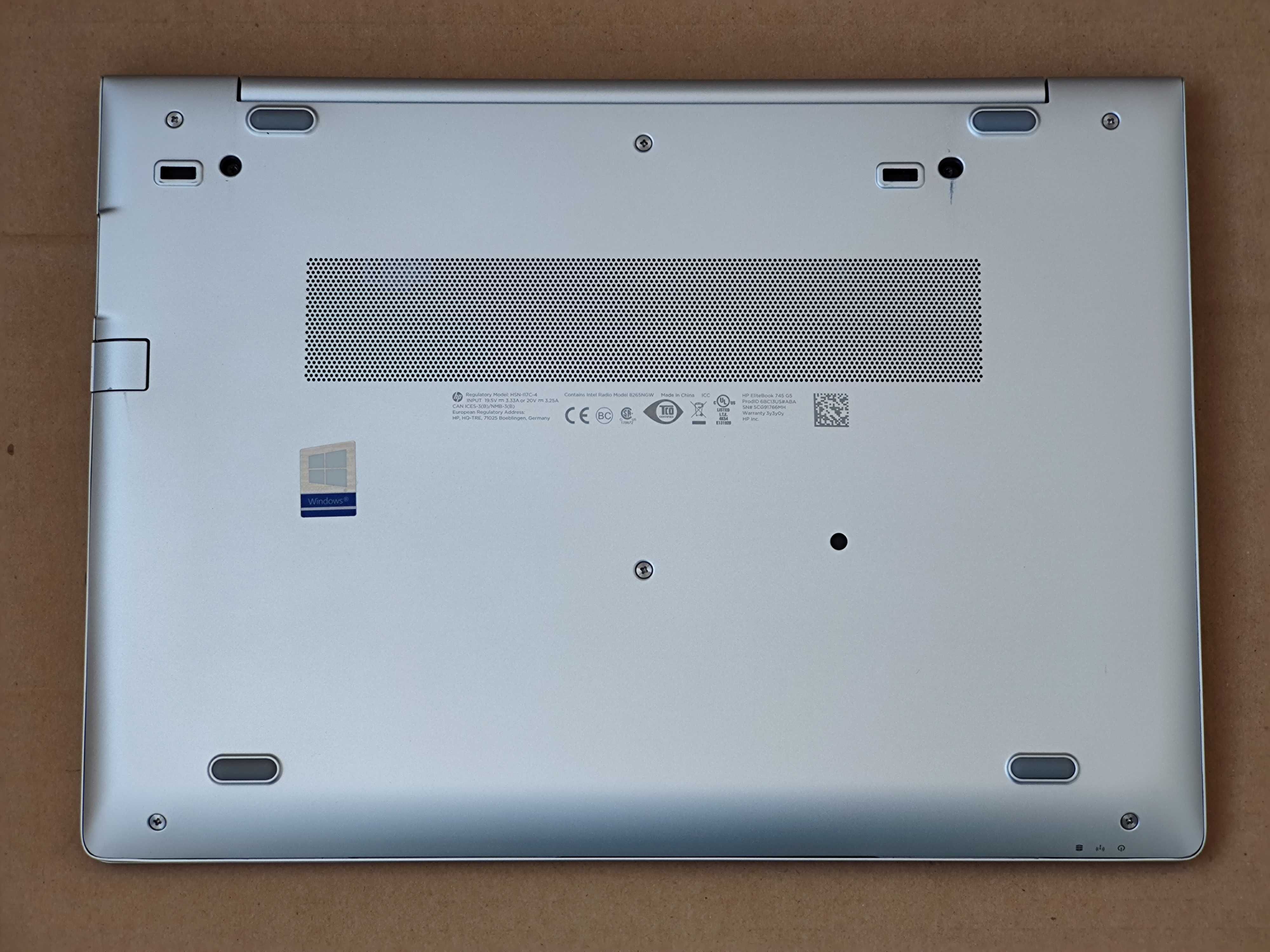 Ноутбук HP ELITEBOOK 745 G5, AMD Ryzen 5 PRO, 16GB RAM, 512GB SSD.