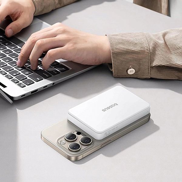 Powerbank Baseus Airpow II 10000mAh Qi2 z MagSafe 22,5W z kablem Baseu
