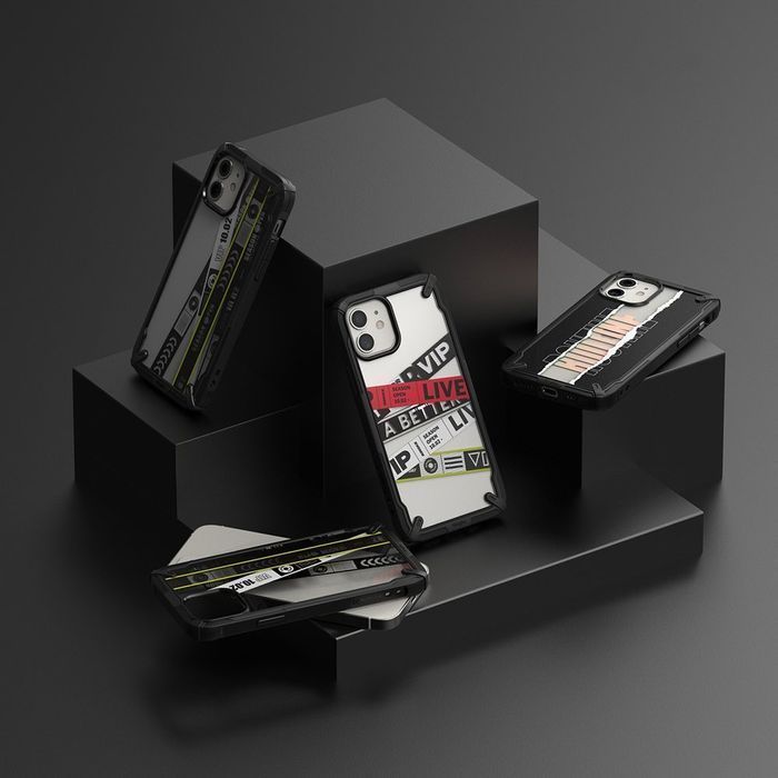 Etui Ringke Fusion X z Ramką na iPhone 12 Mini - Czarny