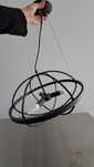 Lampa sufitowa loft kopernik czarna metalowa