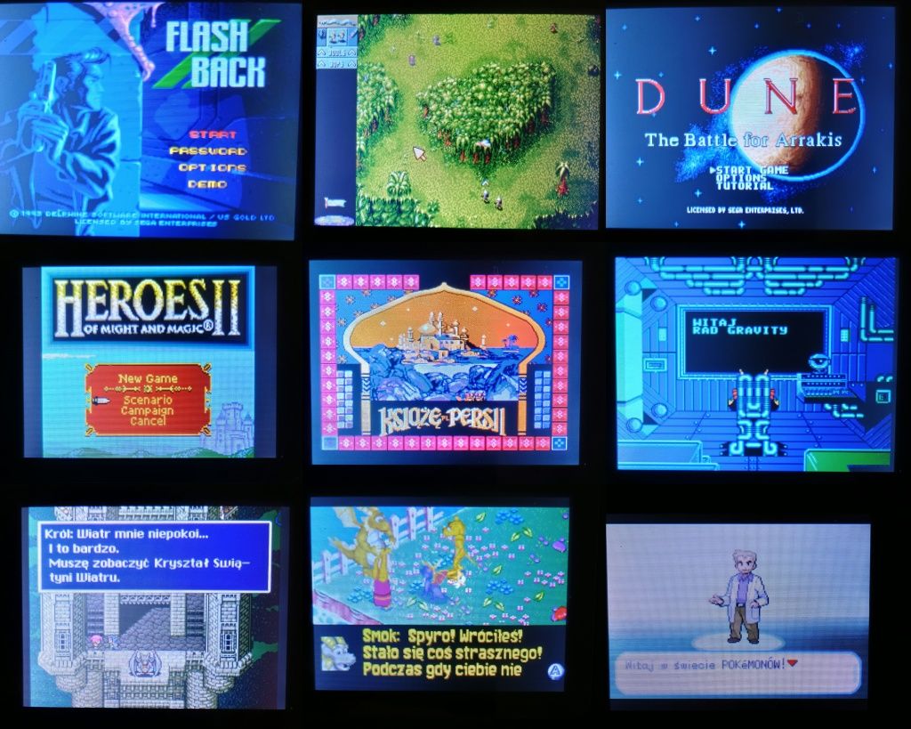 konsola retro GB300 v2 emulator multicore 9360 gier GBA NES nie R36S