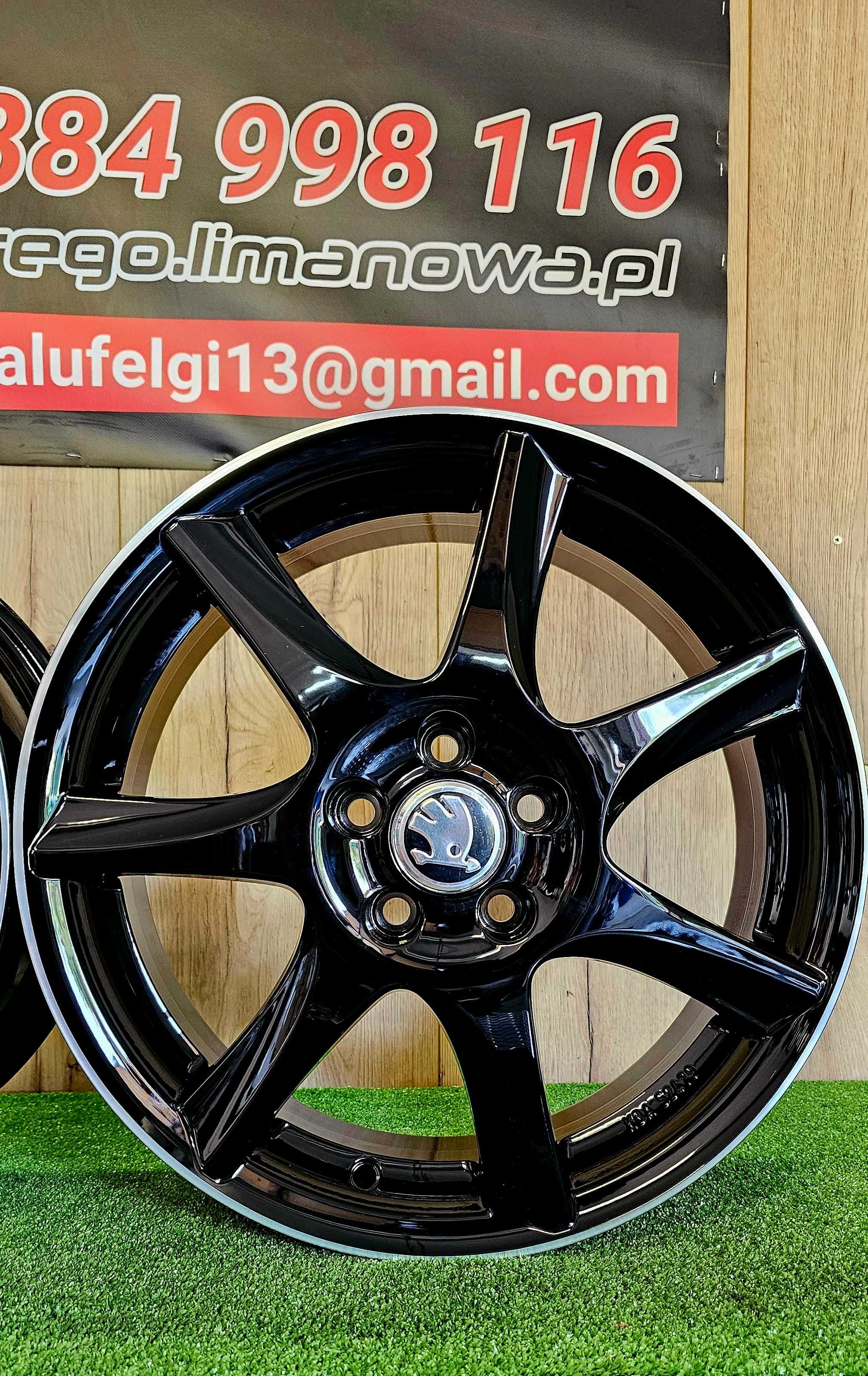 NOWE ALUFELGI SKODA 16x5x100 - KamiQ, Fabia,Praktik,Scala,Rapid