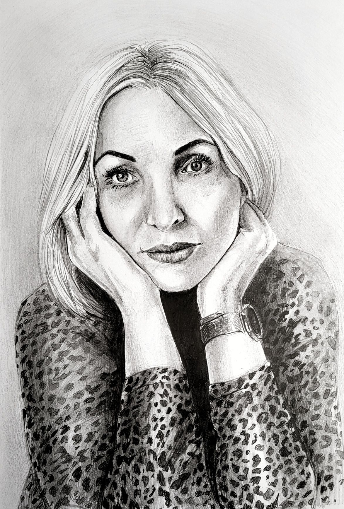 Portret obraz rysunek na zamówienie prezent olejny akrylowy ołówki