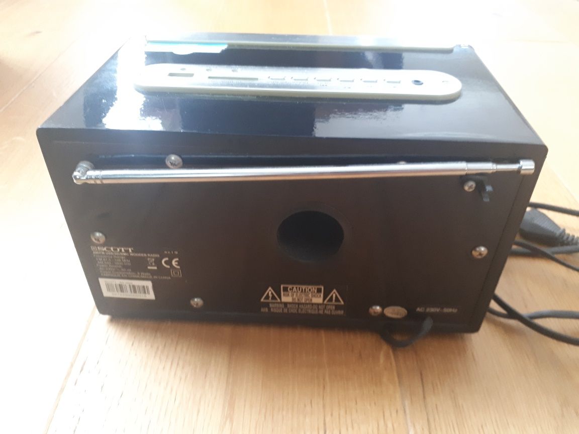 Radio stołowe retro SCOTT FM AM Wooden RX19