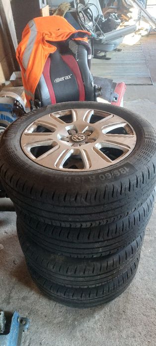 Koła aluminiowe z oponami Vw 5x112 r16