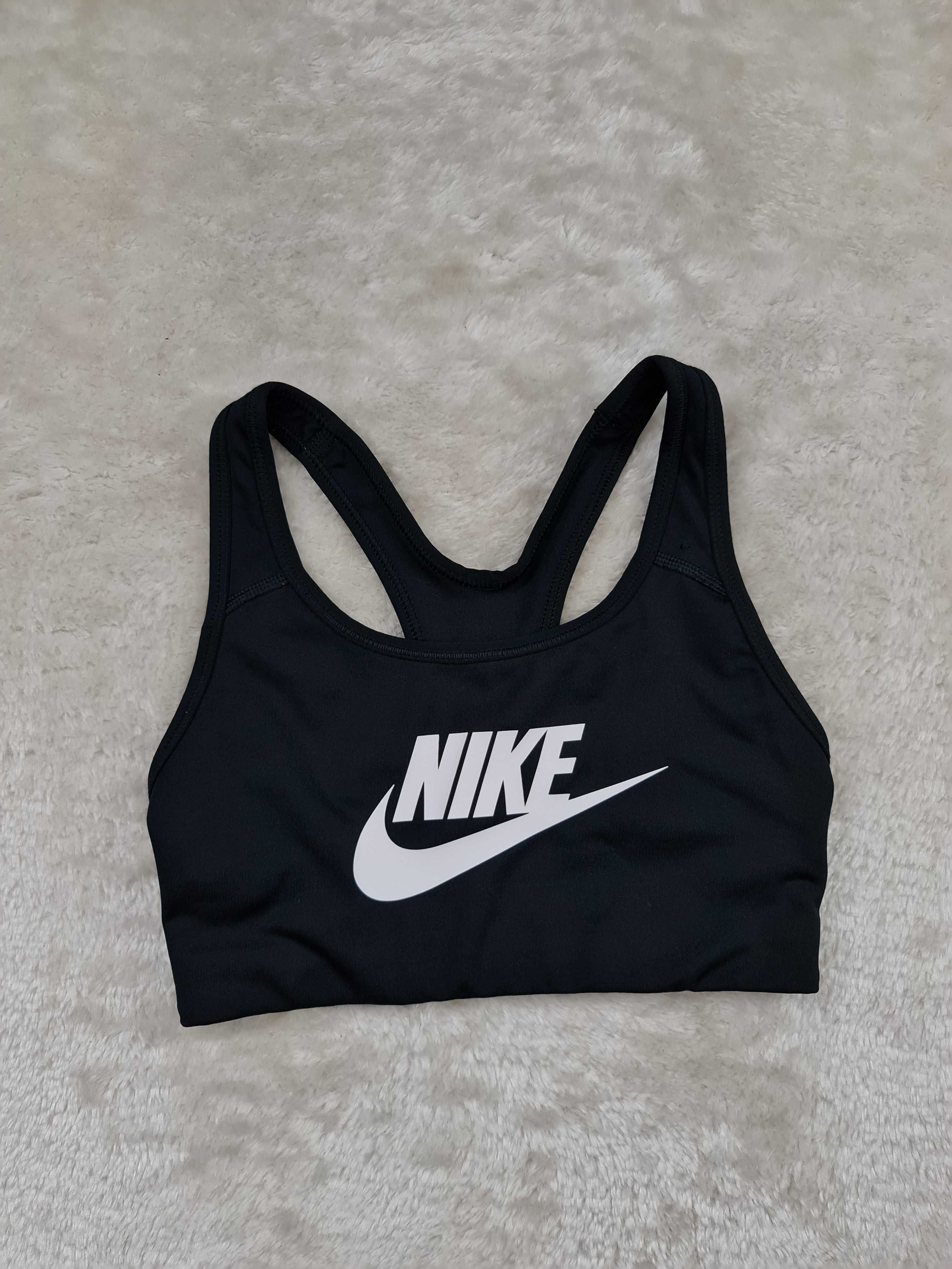 Koszulka Crop Top Nike Biustonosz , Stanik Sportowy Swoosh Rozmiar XS