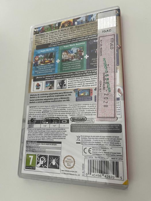 Super Mario 3D All Stars (NOVO, SELADO, ENVIO GRÁTIS)