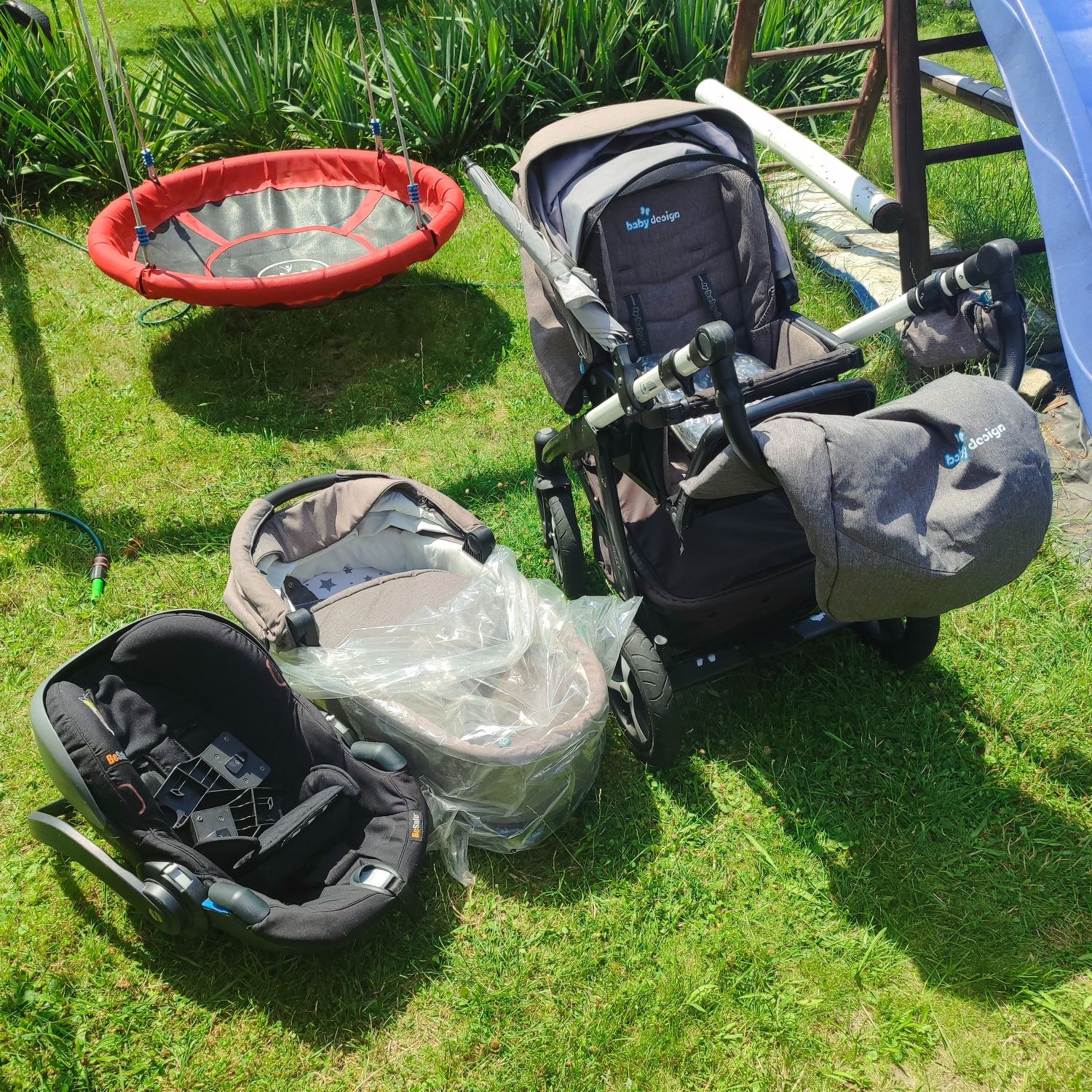 Wózek 3 w 1 babydesign, skorupa BeSafe