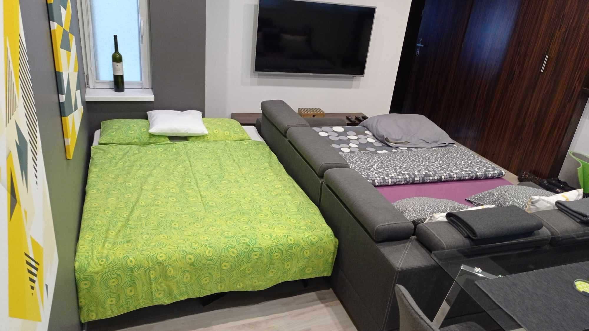 Apartament z 3 łóżkami od 85pln/osoba/doba minimum 3osoby na 4doby