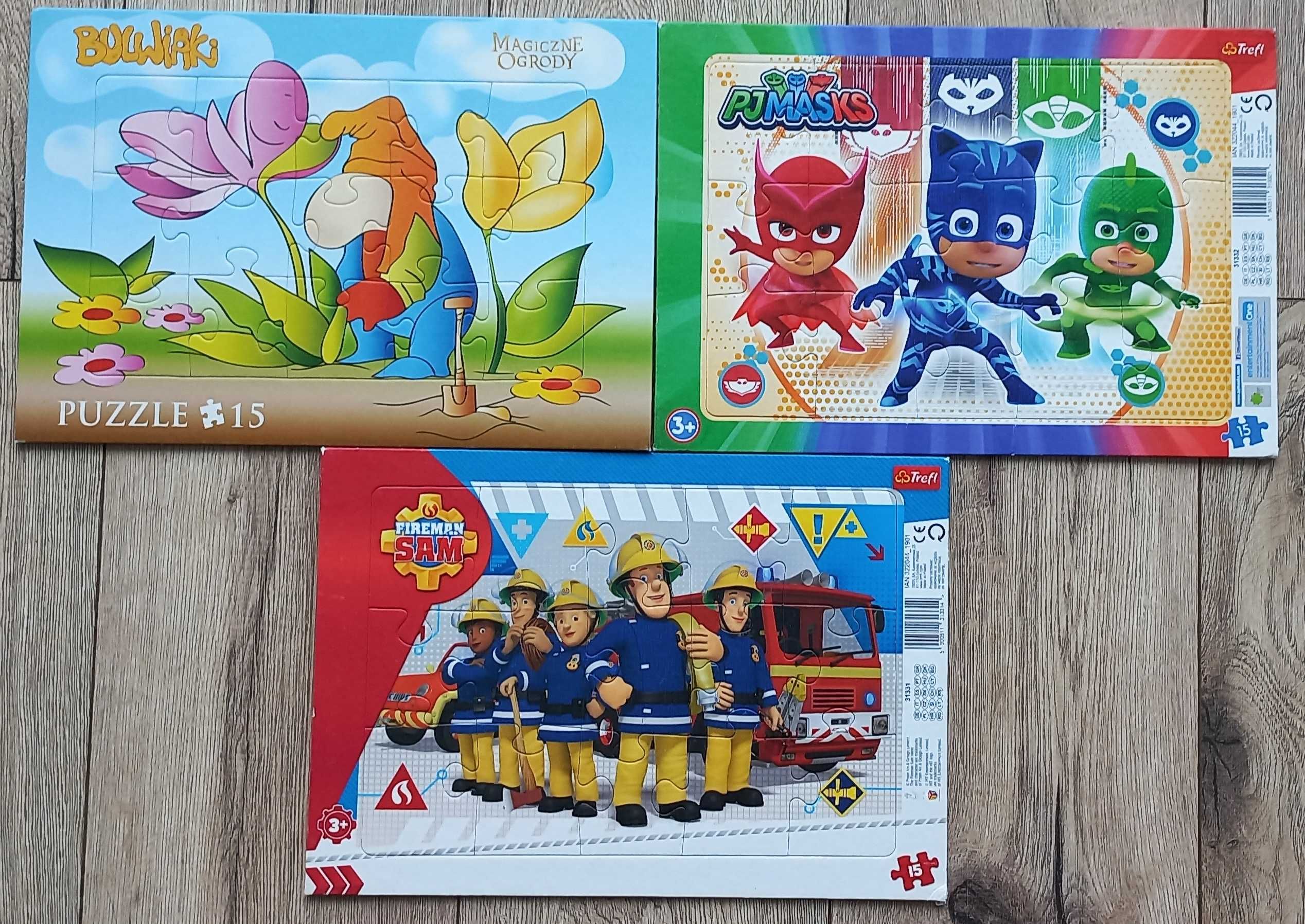 Puzzle ramkowe 3+ Strażak Sam Magiczne ogrody Pidżamersi