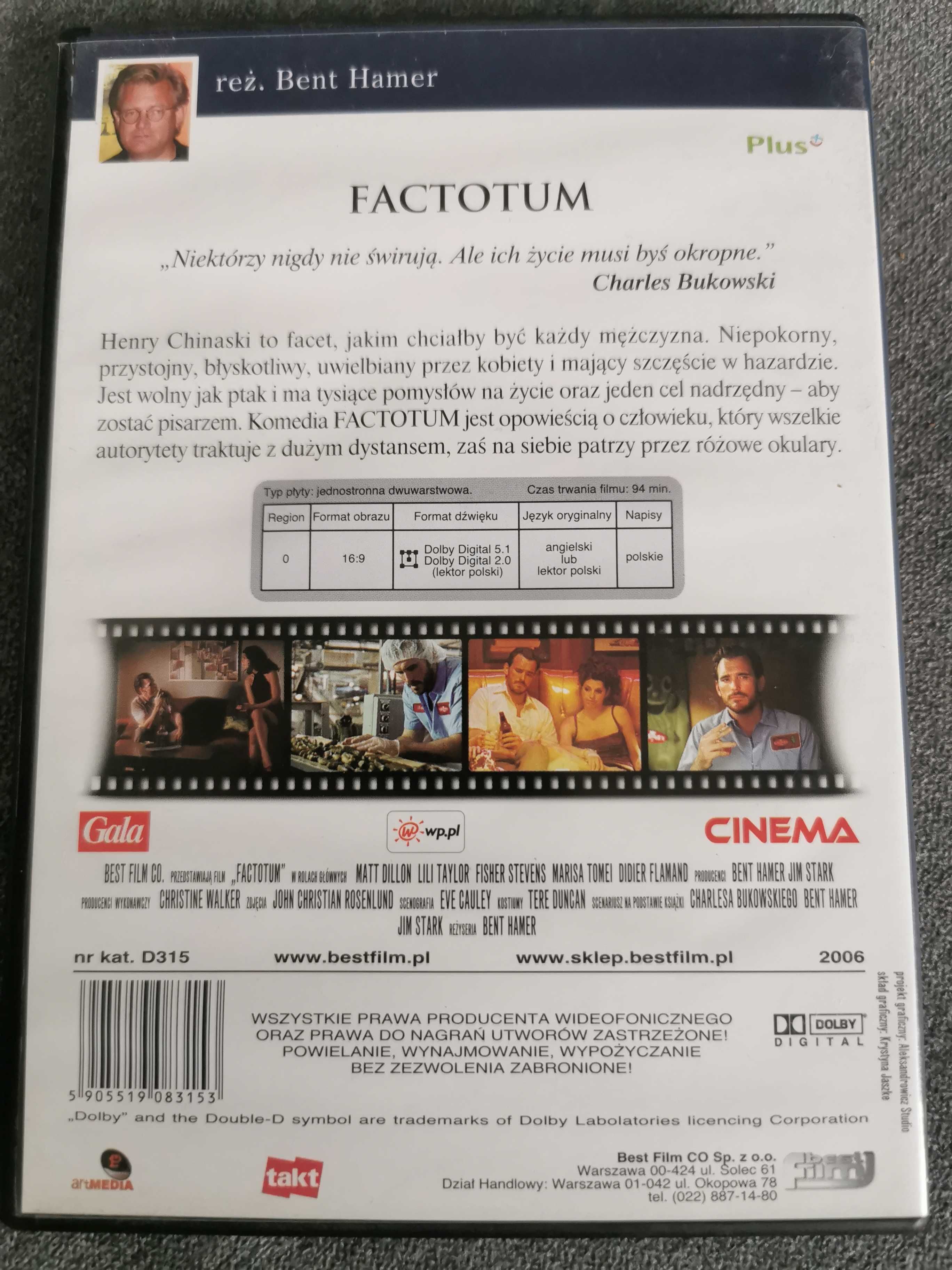 Factotum DVD charles bukowski