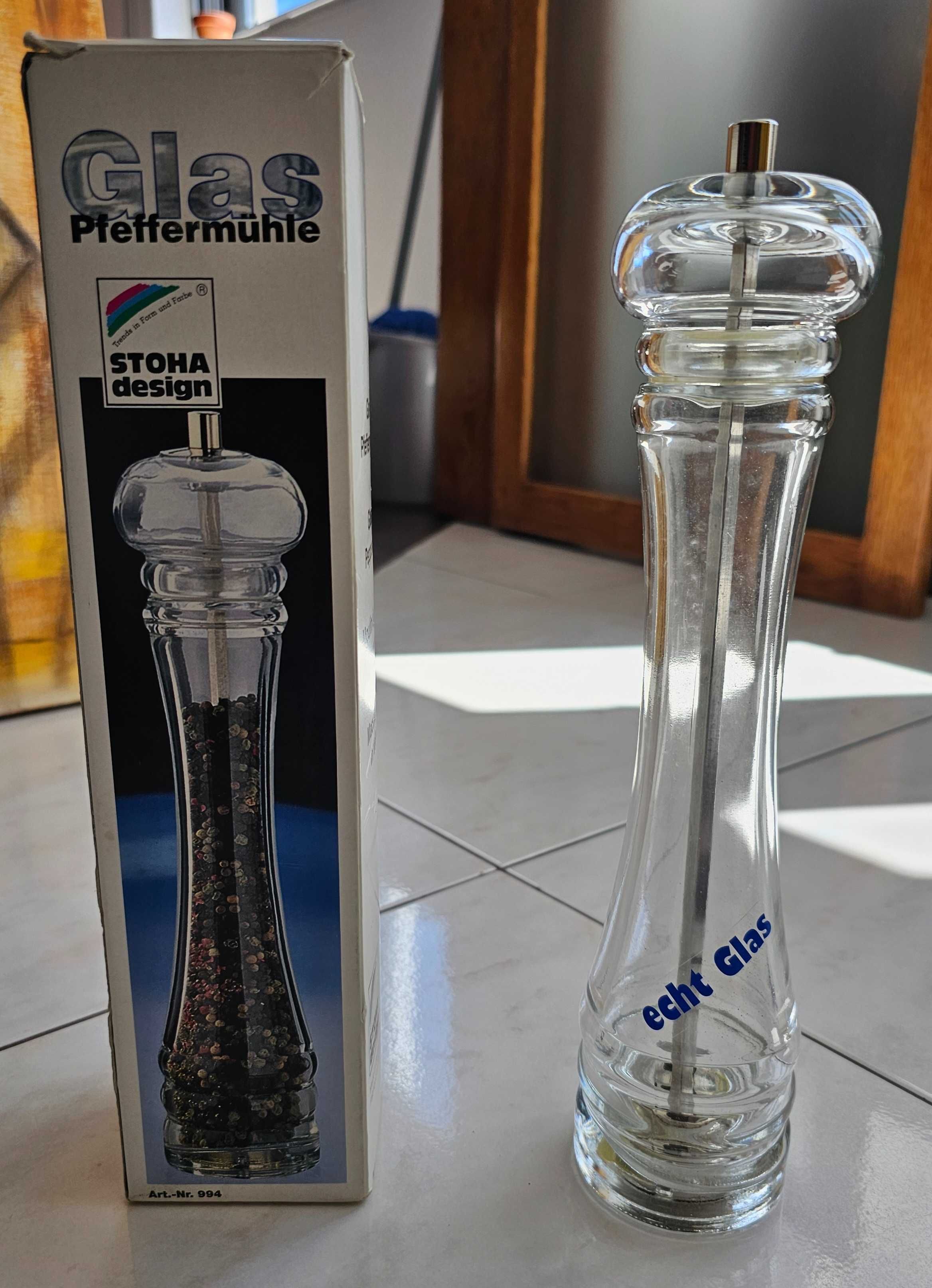 Moinho de pimenta em vidro