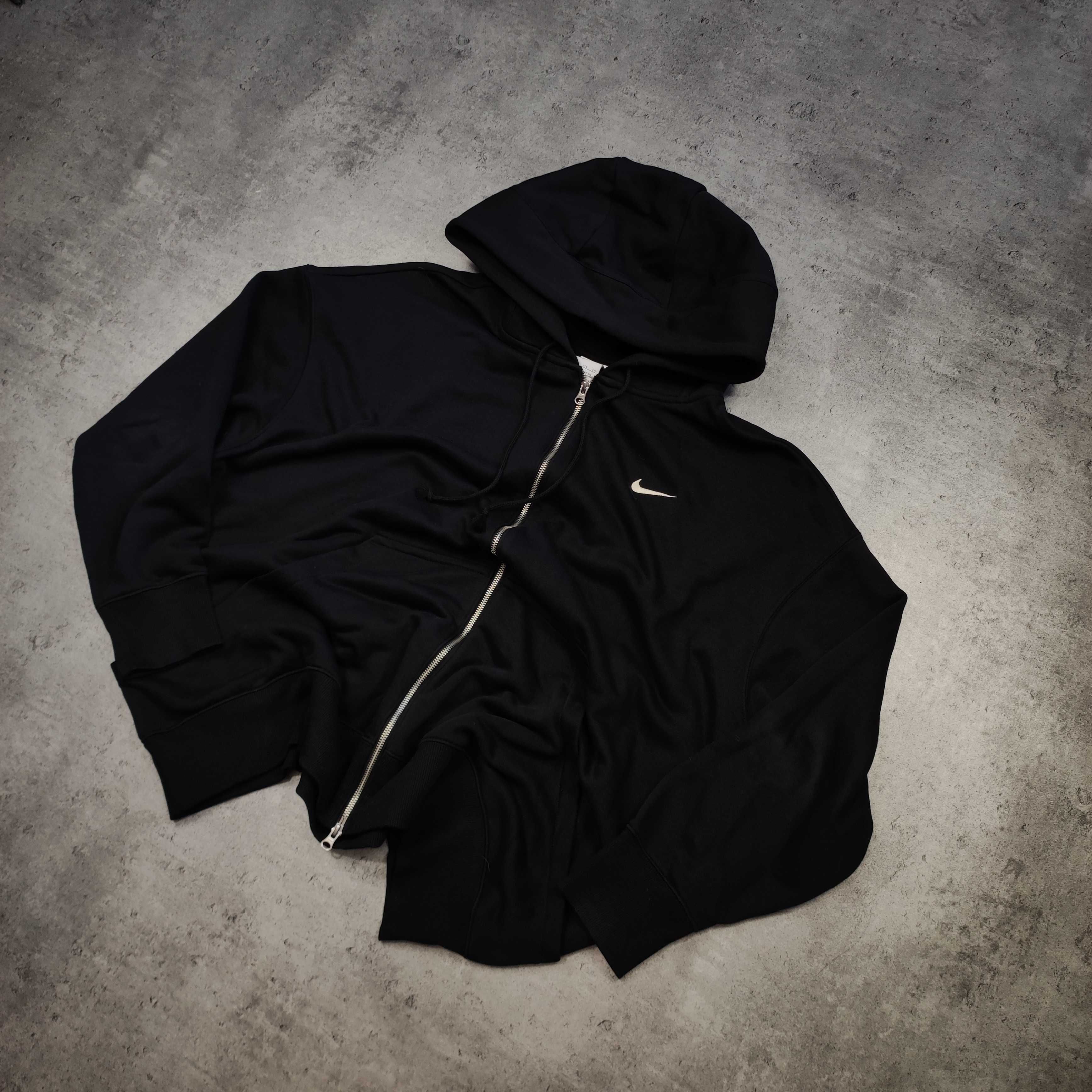 MĘSKA Bluza z Kapturem Hoodie Rozpinana DUŻA 3XL Szeroka Bawełna Nike