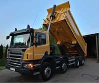 SCANIA P380 8x4, 2008r, wywrotka 1W, bdb stan