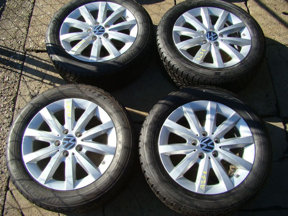 a271 5x112 VW Golf V VI VII VIII Plus Jetta Touran Caddy Sharan 6,5jx16 zima 205/55