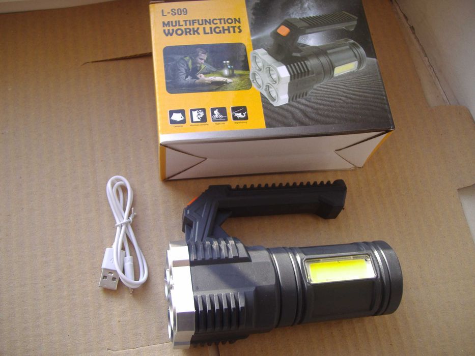 Светильник светодиодный Фонарь (аккумуляторный Li-ion зарядка USB)