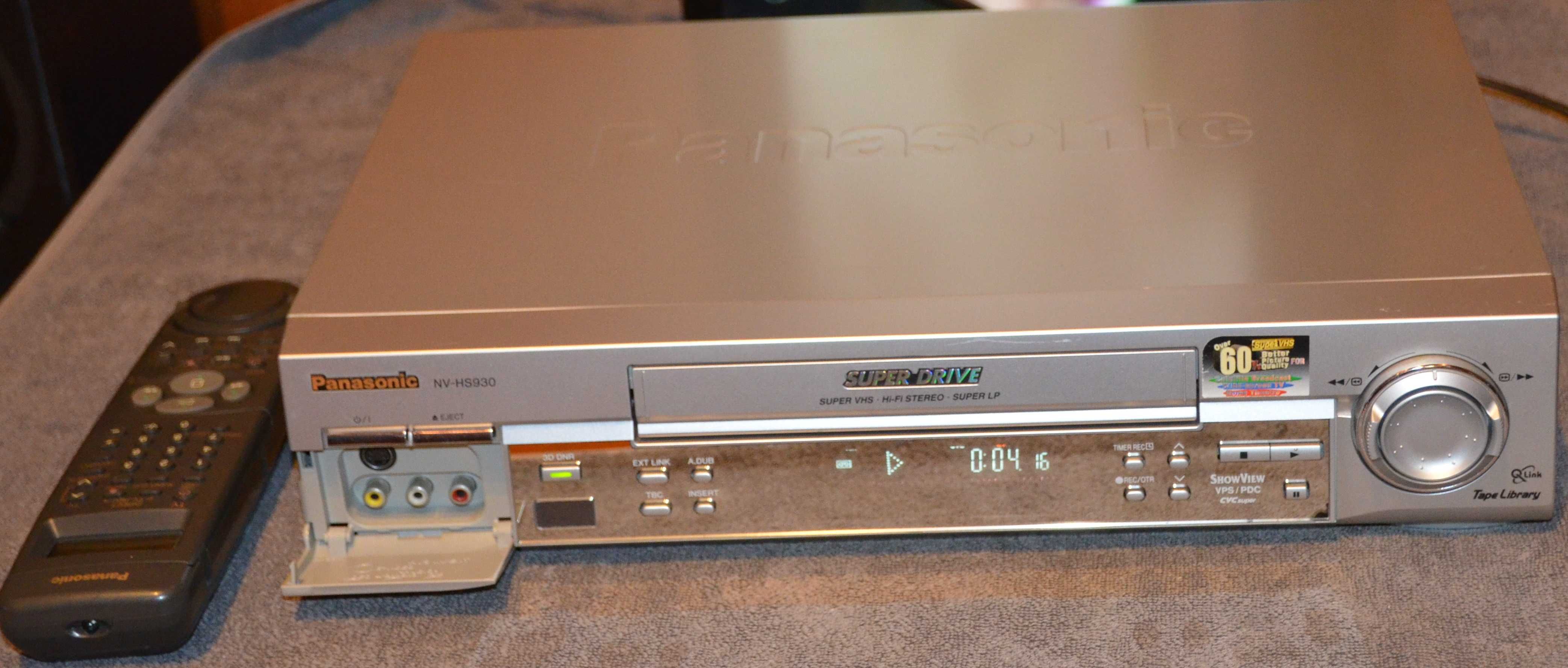 Panasonic NV-HS930EG S-VHS Magnetowid jak nowy Hi-Fi 3-mc Gwarancja
