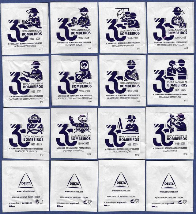 Pacotes de Açúcar - Delta 2025. Série Escola Bombeiros