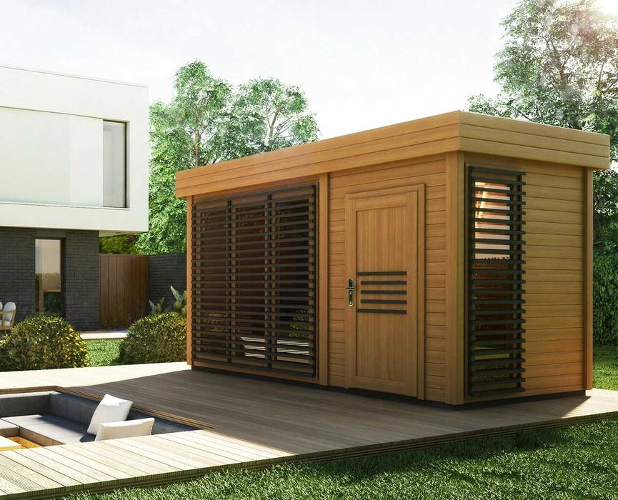 Sauna zewnętrzna fińska ogrodowa Azalia Montaż Promocja 1700 zł