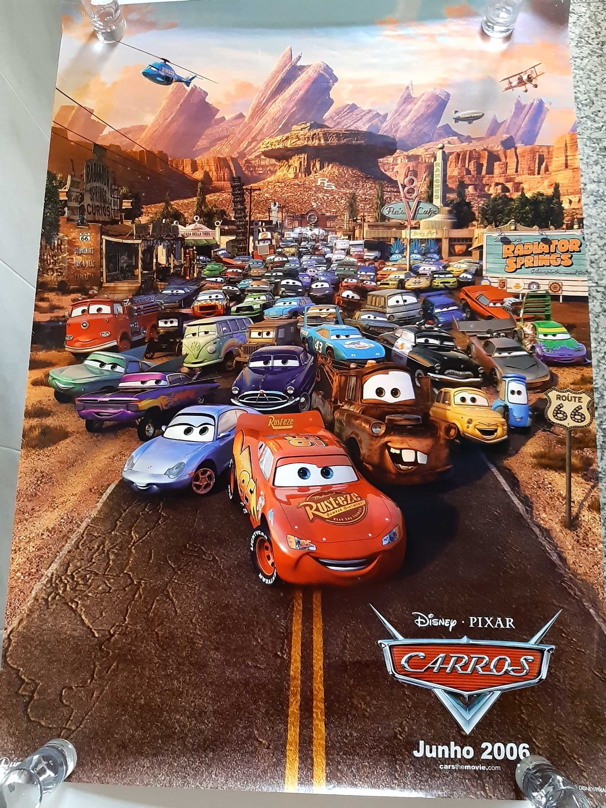 Poster cinematográfico Lusomundo Disney Pixar Carros (Faísca Mc Queen)