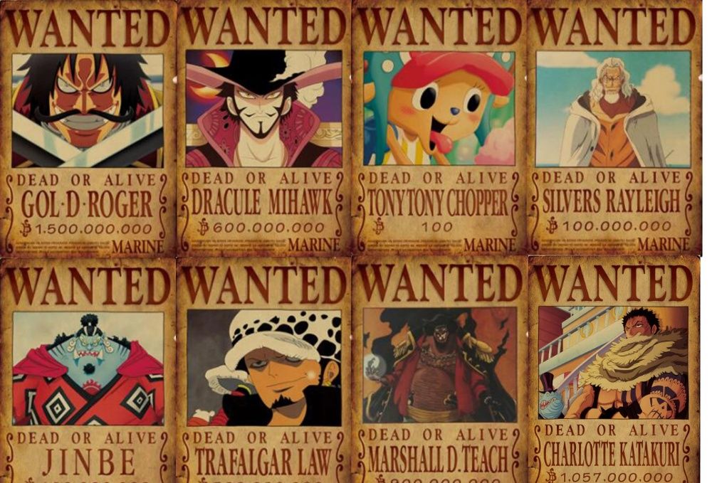 Posters - Wanted One Piece