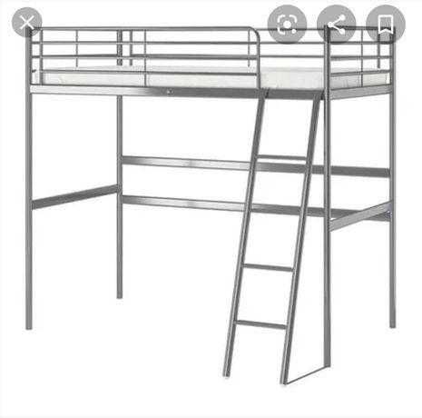 Cama alta de solteiro usada (IKEA)