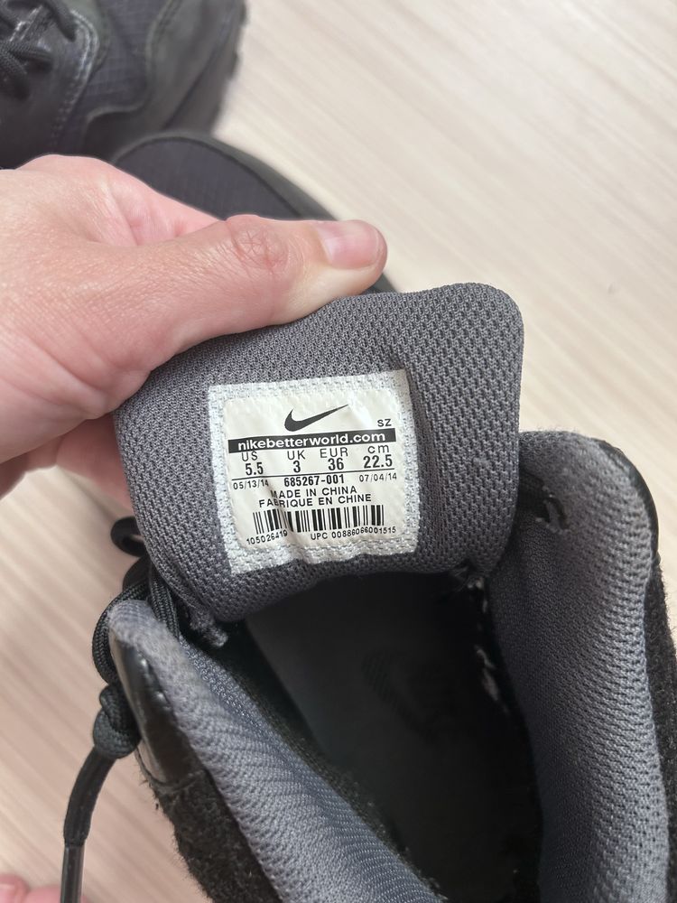 Высокие кроссовки ботинки хайтопы nike air max 36