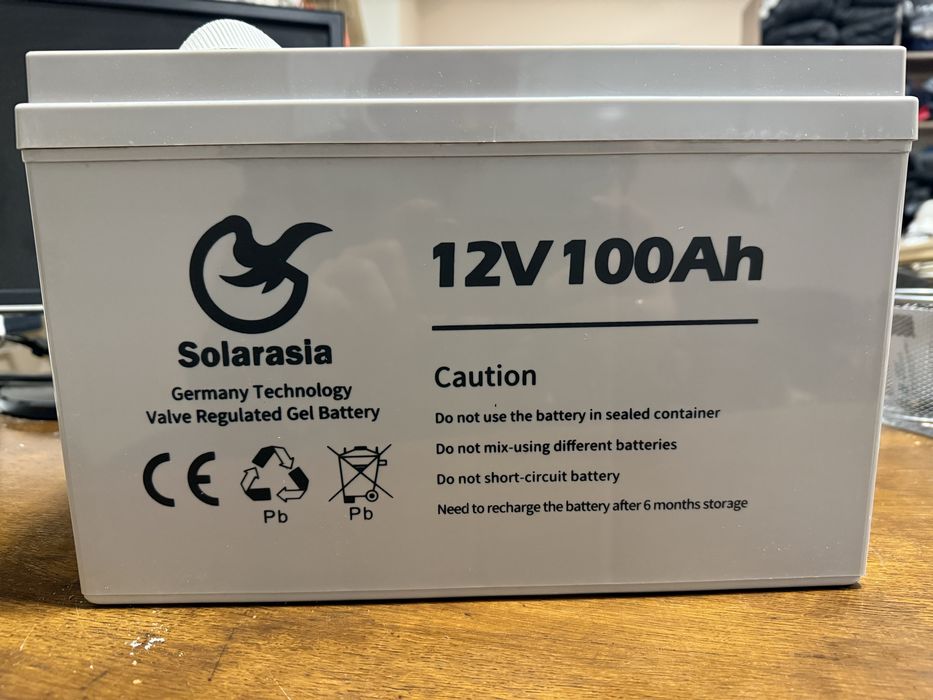 Продам нові гелеві акумулятори 100 AH Solarasia