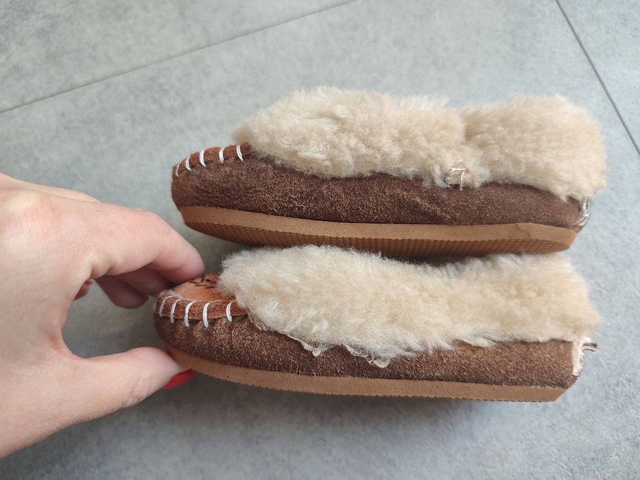 Ciepłe kapcie góralskie, roz. 21/22 14,5cm