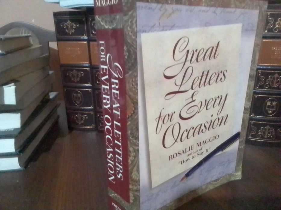Great Letters for every occasion. Rosalie Maggio