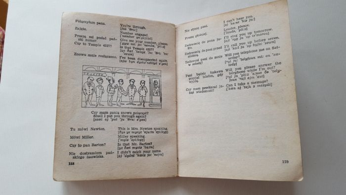 Rozmówki angielskie książka z 1958 roku
